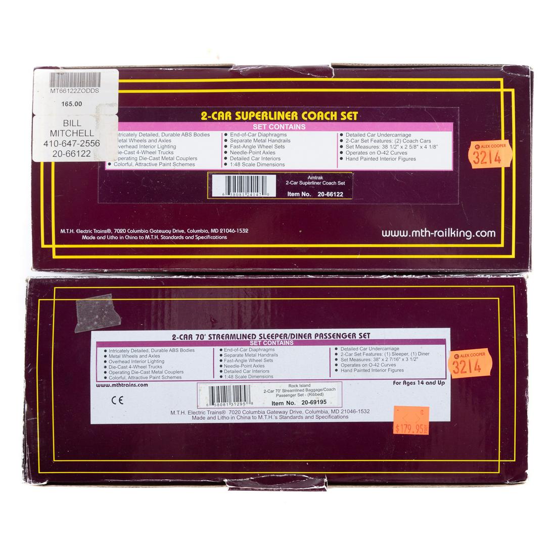 Two M.T.H. Coach Sets (1 of 2)