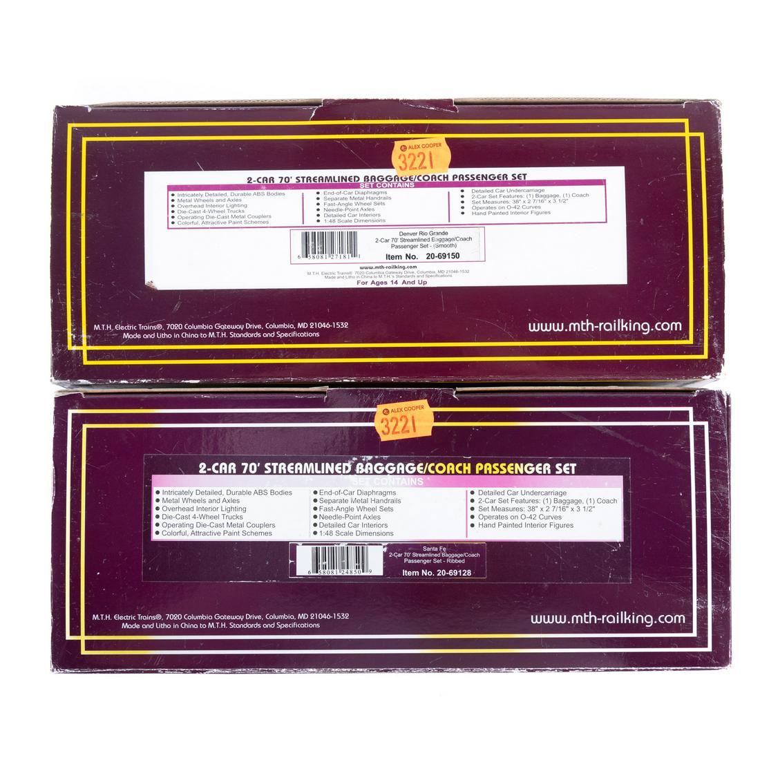 Two M.T.H. 70' Streamlined Passenger Sets (1 of 2)