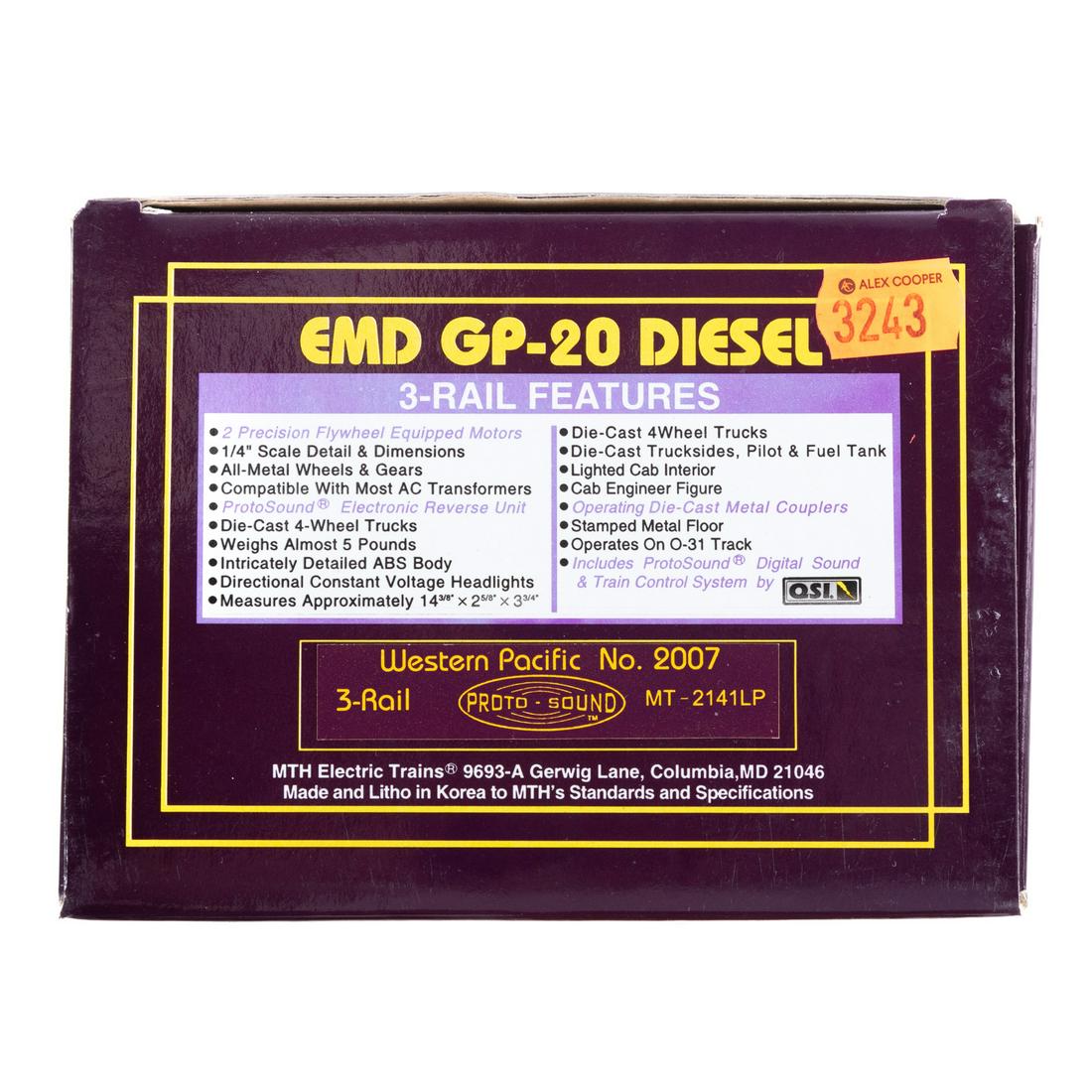 M.T.H. EMD GP-20 Diesel Engine (1 of 2)