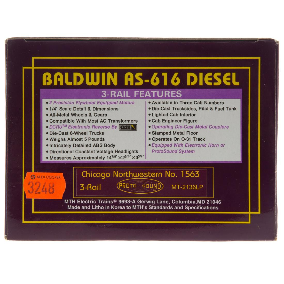 M.T.H. EMD SD60M Diesel Engine (1 of 2)