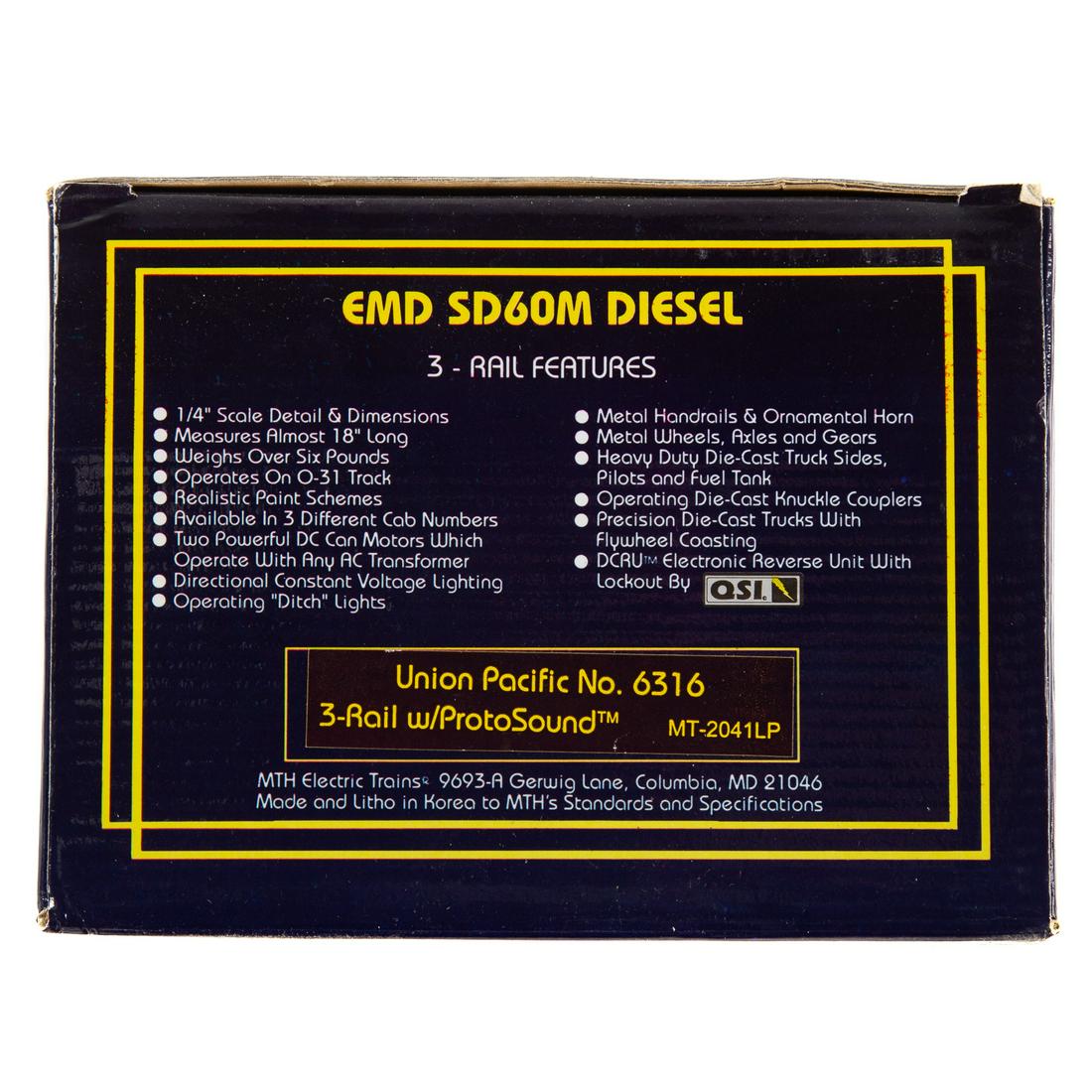 M.T.H. EMD SD60M Diesel Engine (1 of 2)