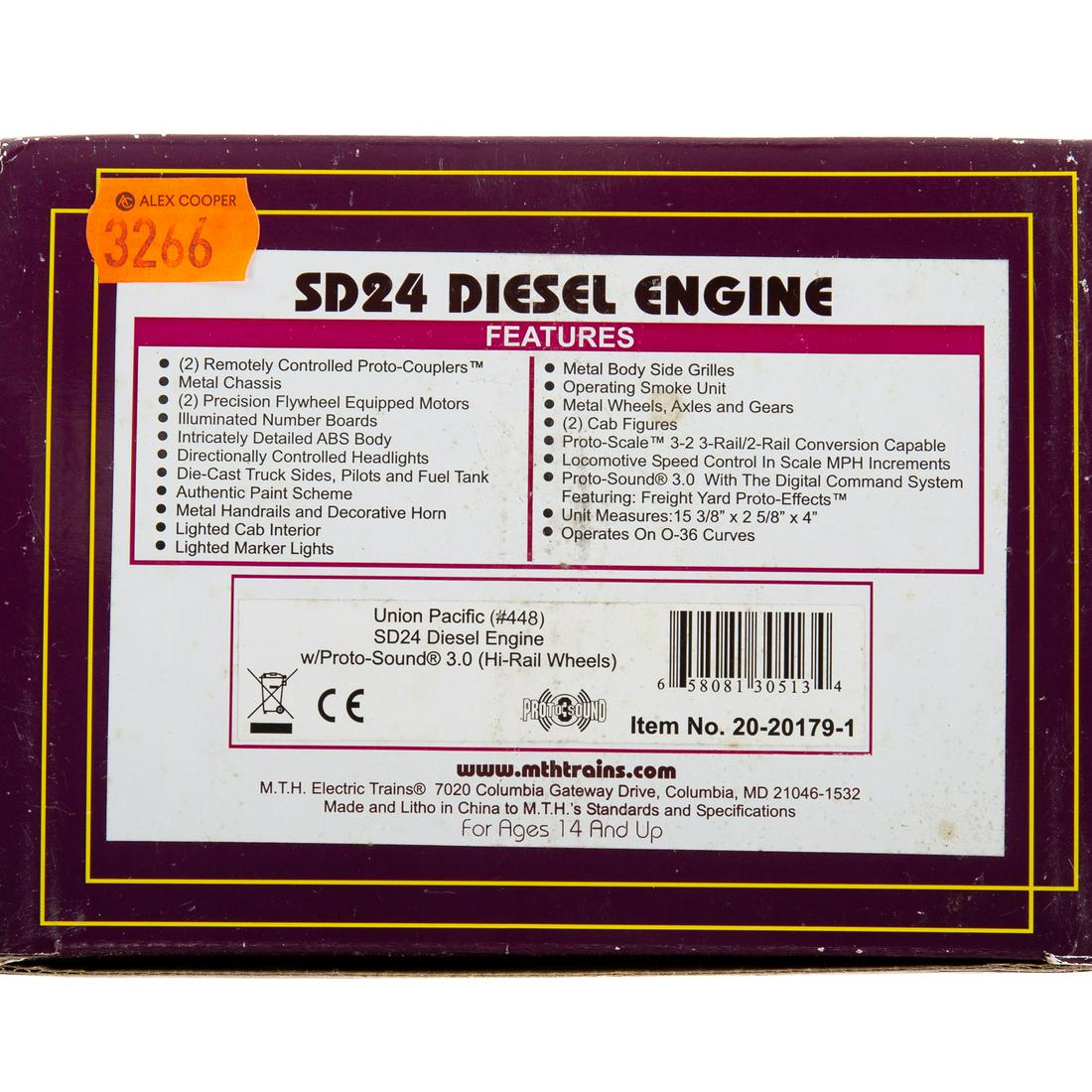 M.T.H. SD24 Diesel Engine (1 of 2)