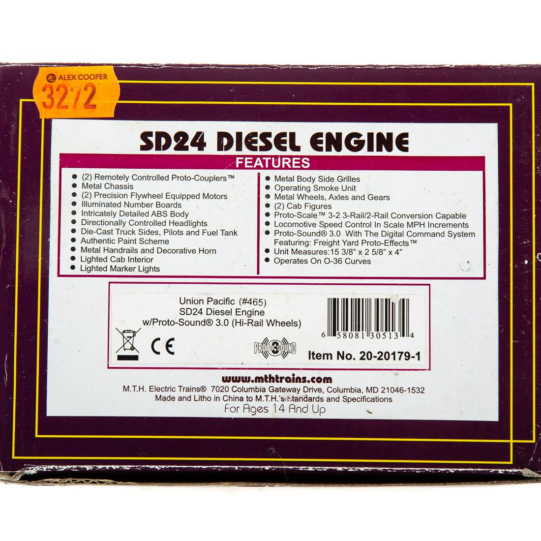 M.T.H. SD24 Diesel Engine (1 of 2)