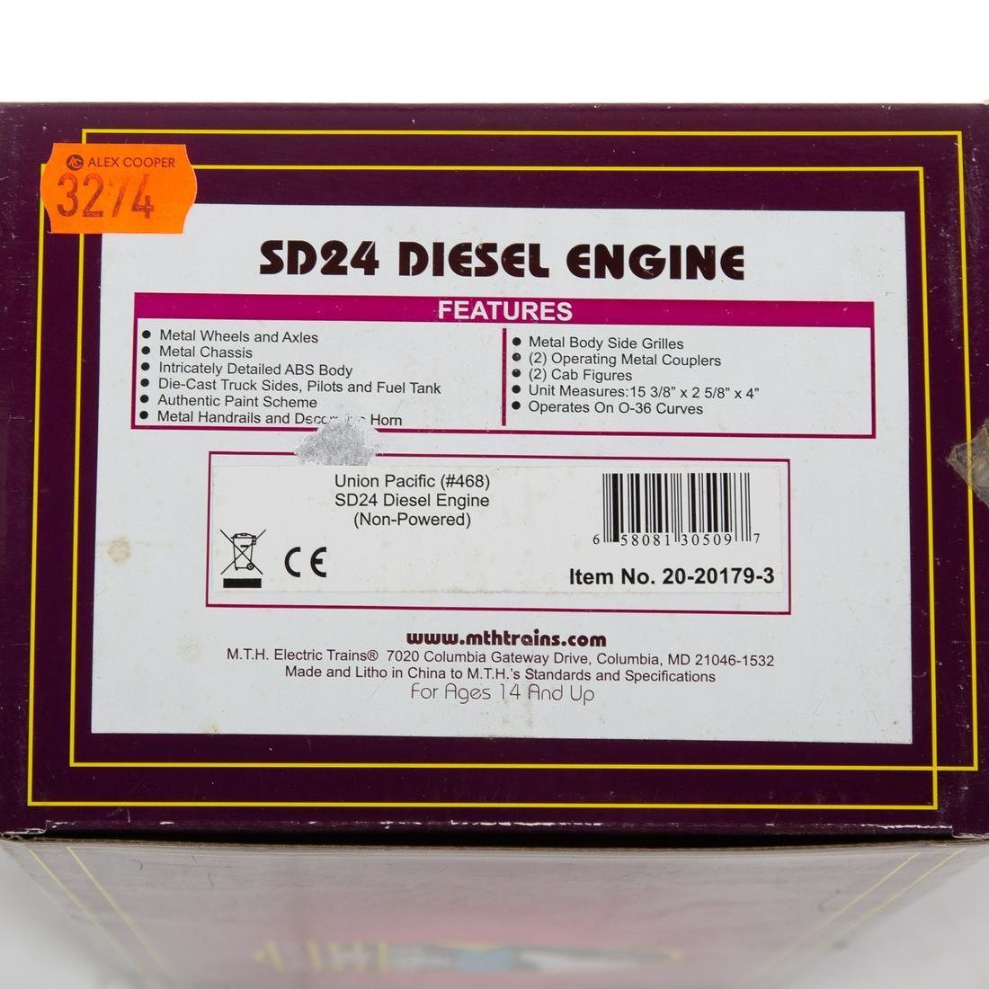 M.T.H. SD24 Diesel Engine (1 of 2)