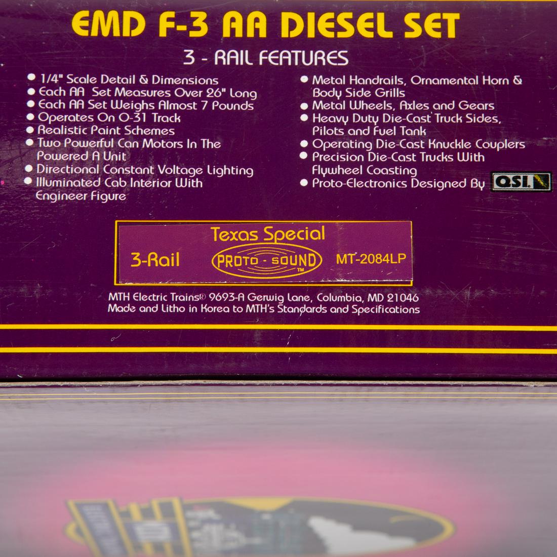 M.T.H. EMD F-3 AA Diesel Set (1 of 3)