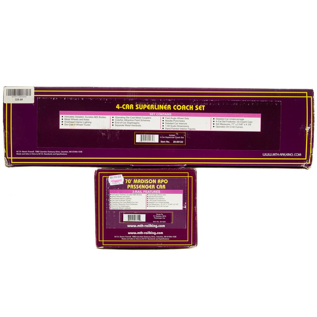 M.T.H. Superliner Coach Set & Passenger Car (1 of 3)