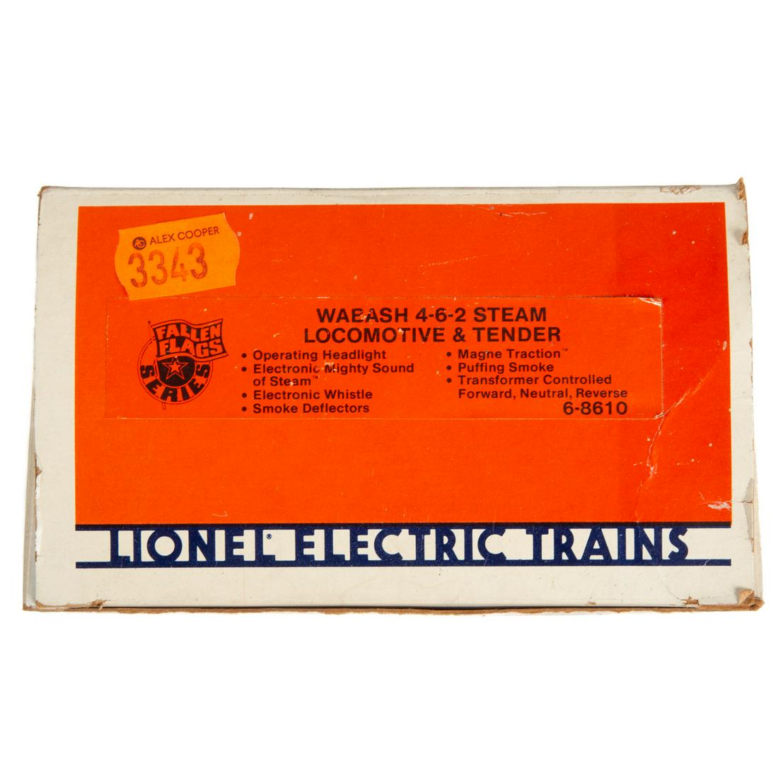 Lionel Wabash 4-6-2 Steam Locomotive & Tender: .