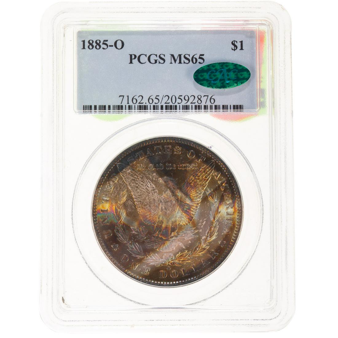 1885 - O Morgan Dollar PCGS 65 CAC TONER #1 (1 of 3)