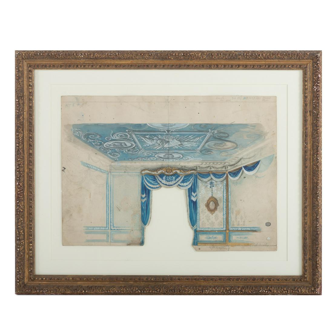 Rex Whistler. Set Design for Victoria Regina, watercolor (1 of 6)