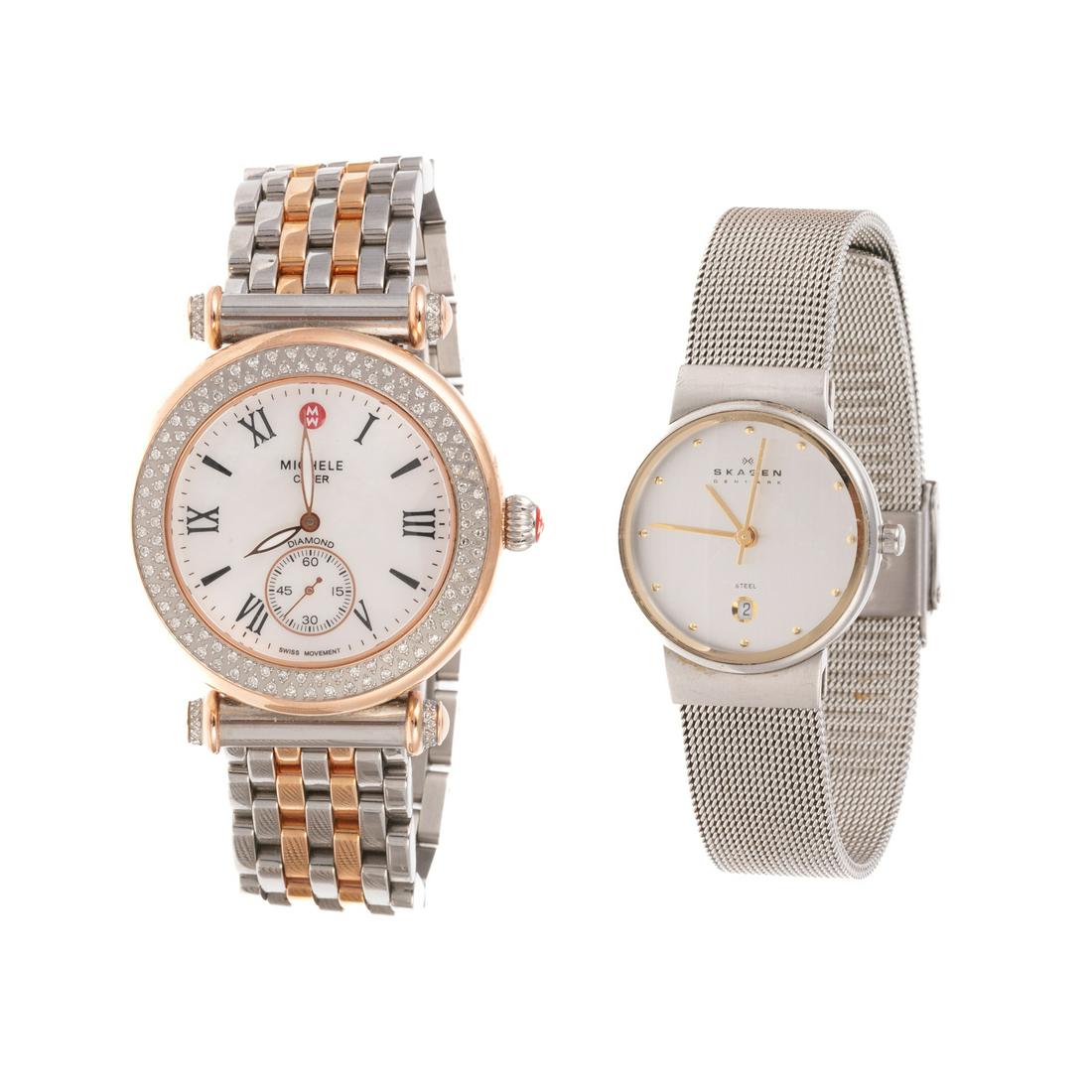 A Michele Diamond Watch & Skagen Watch (1 of 10)