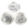 Three Japanese Sterling Plates