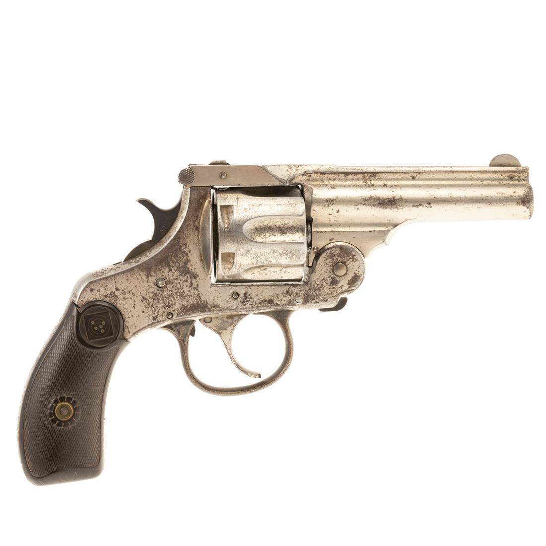 Harrington & Richardson Top Break Revolver: 3 1/4" barrel, serial# 547. This item requires a NICS background check and FFL transfer