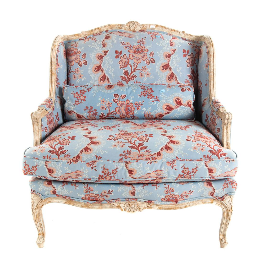 Louis XV Style Upholstered Armchair (1 of 3)