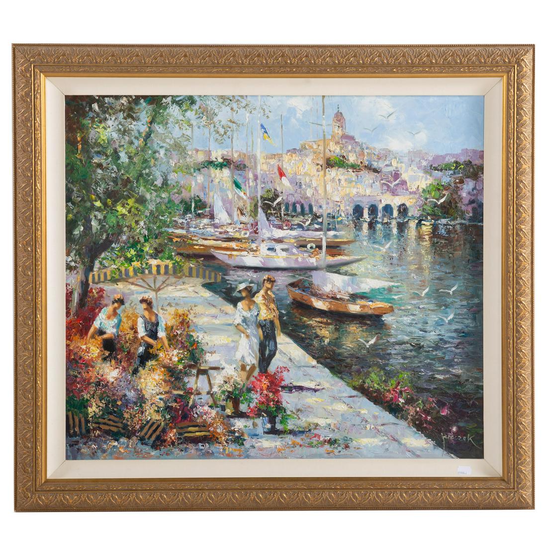 Christian Jerczek. Canal Scene, oil (1 of 4)