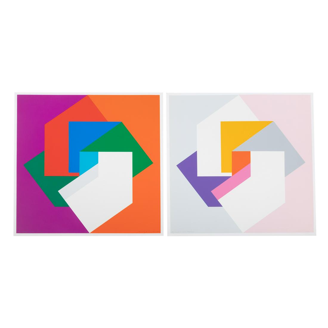 Emil Biemann. "Excitement and Happiness," serigraphs (1 of 7)