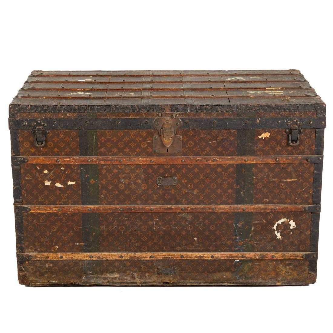 An Early 20th Century Louis Vuitton Steamer Trunk (1 of 11)