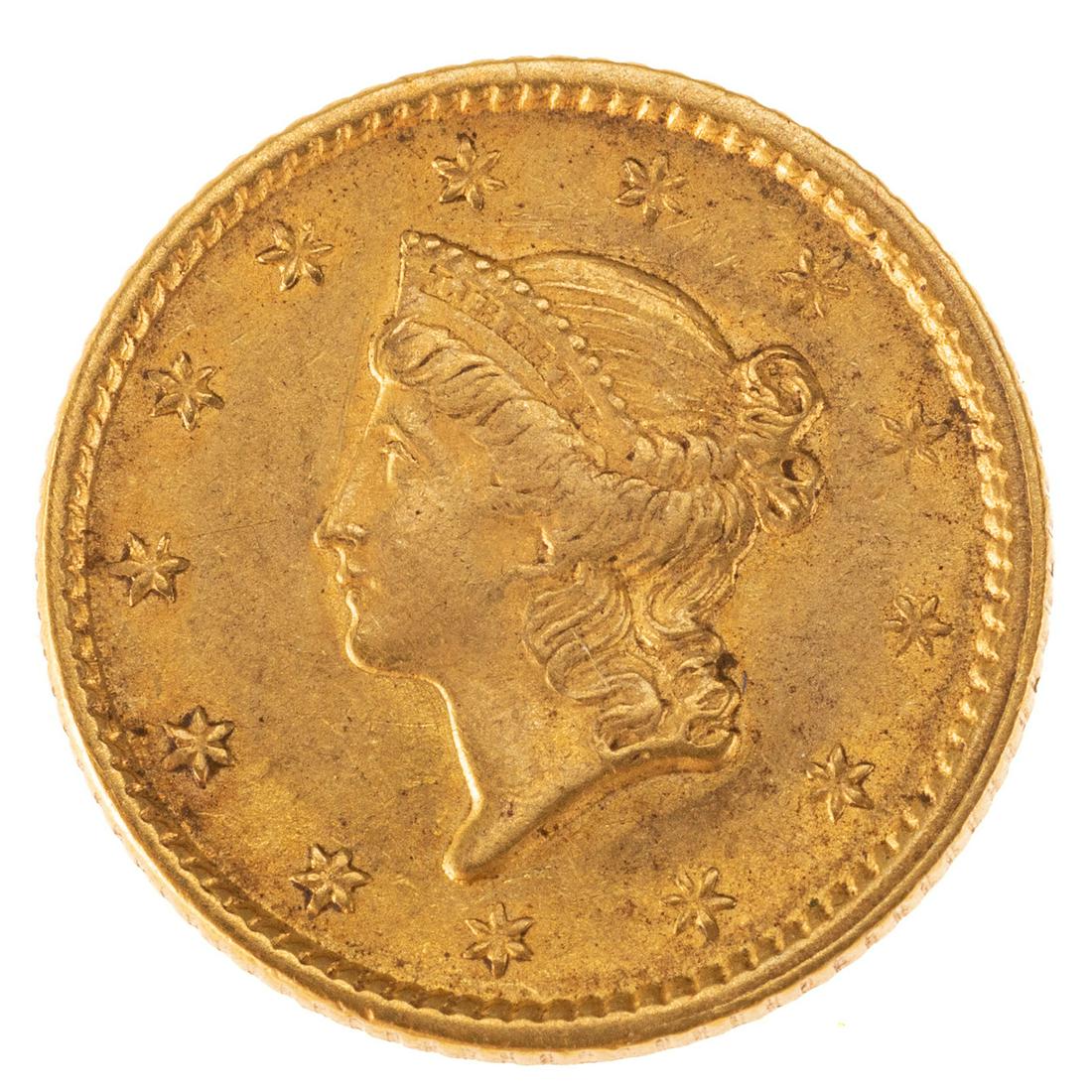 1851 Ty 1 Gold Dollar AU (1 of 3)