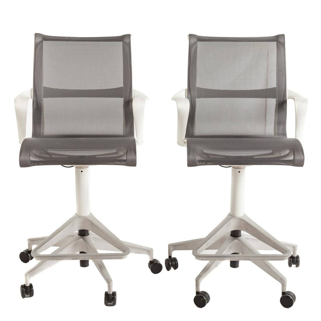 A Pair of Herman Miller Setu Stool Chairs (1 of 5)