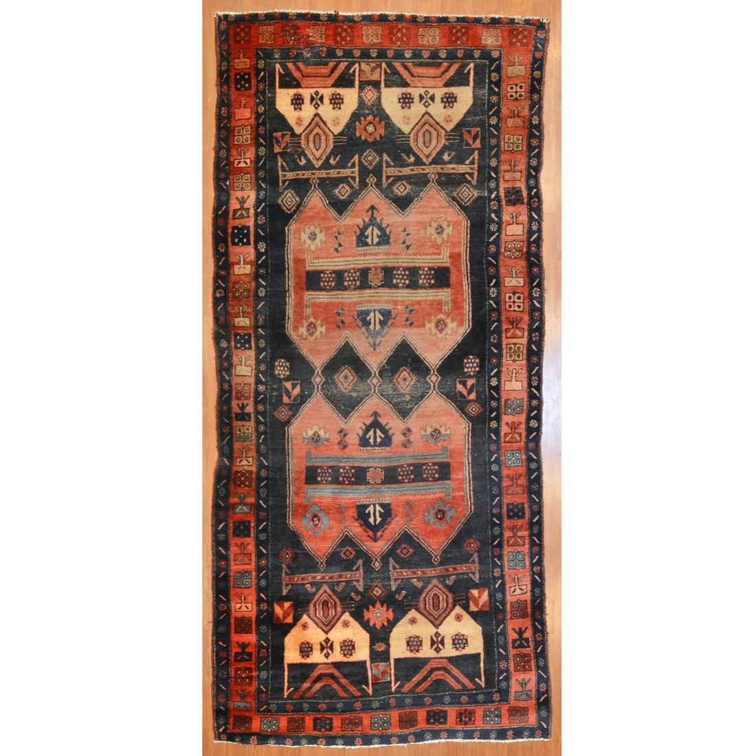 Hamadan Rug, Persia, 4.9 x 10.3 (1 of 9)