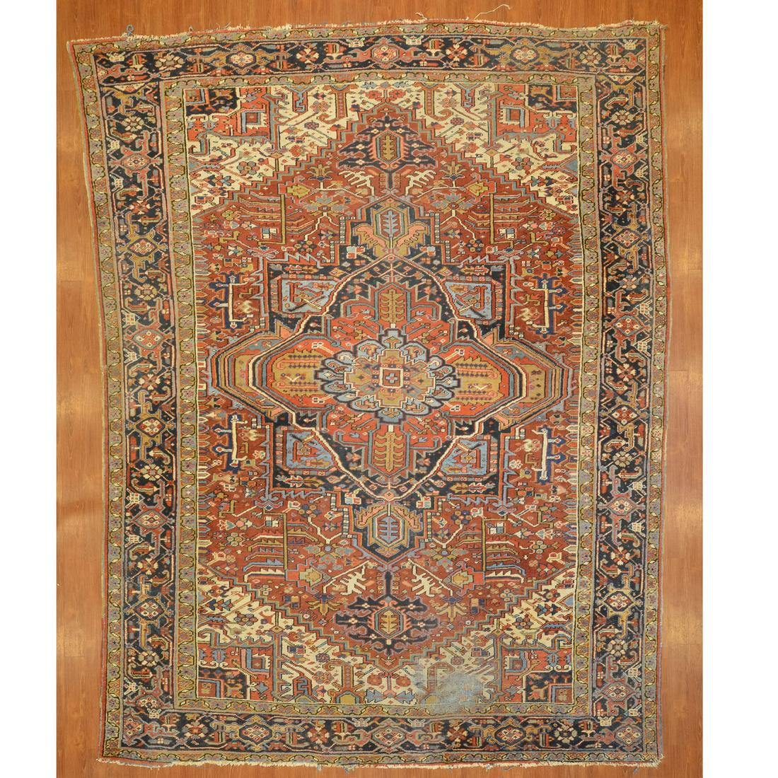 Semi-Antique Heriz Carpet, Persia, 9.5 x 11.9 (1 of 8)