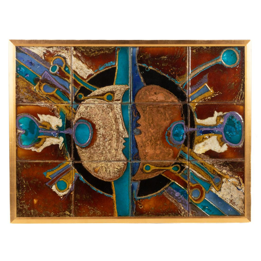 Querubim Lapa De Almeida. Untitled, ceramic tiles (1 of 3)