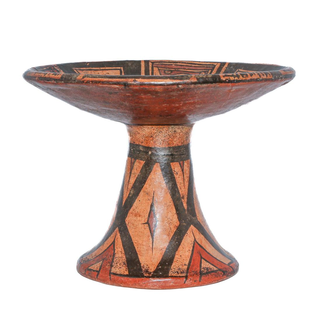 Cocle Painted Earthenware Pedestal Bowl (1 of 7)