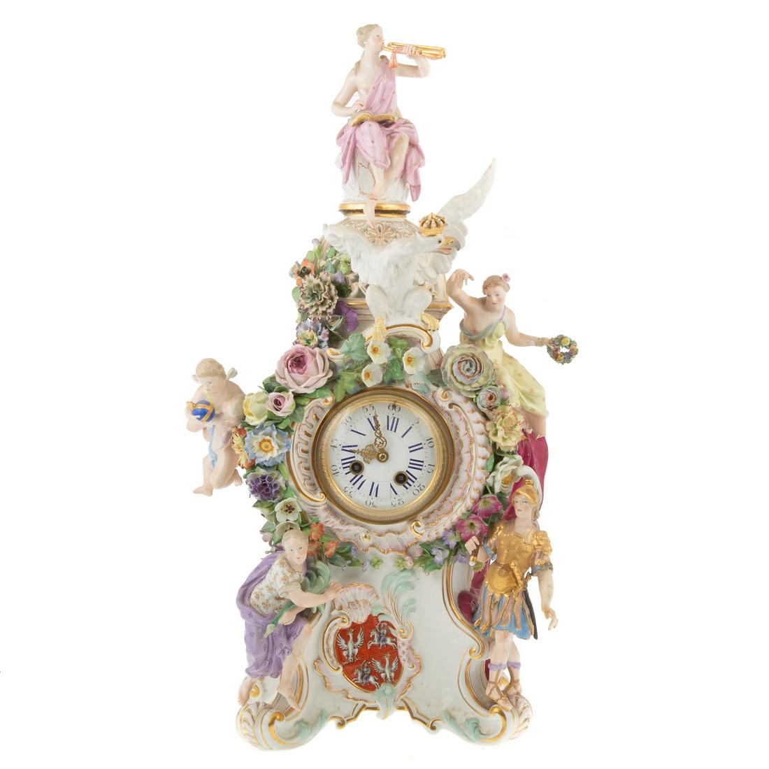 Meissen Porcelain Figural Mantel Clock (1 of 8)