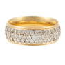 A Diamond Pave Yellow Gold Band in 14K