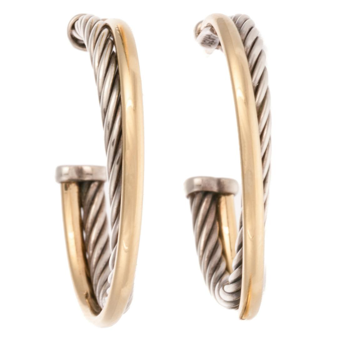 A Pair of David Yurman Crossover Earrings (1 of 5)