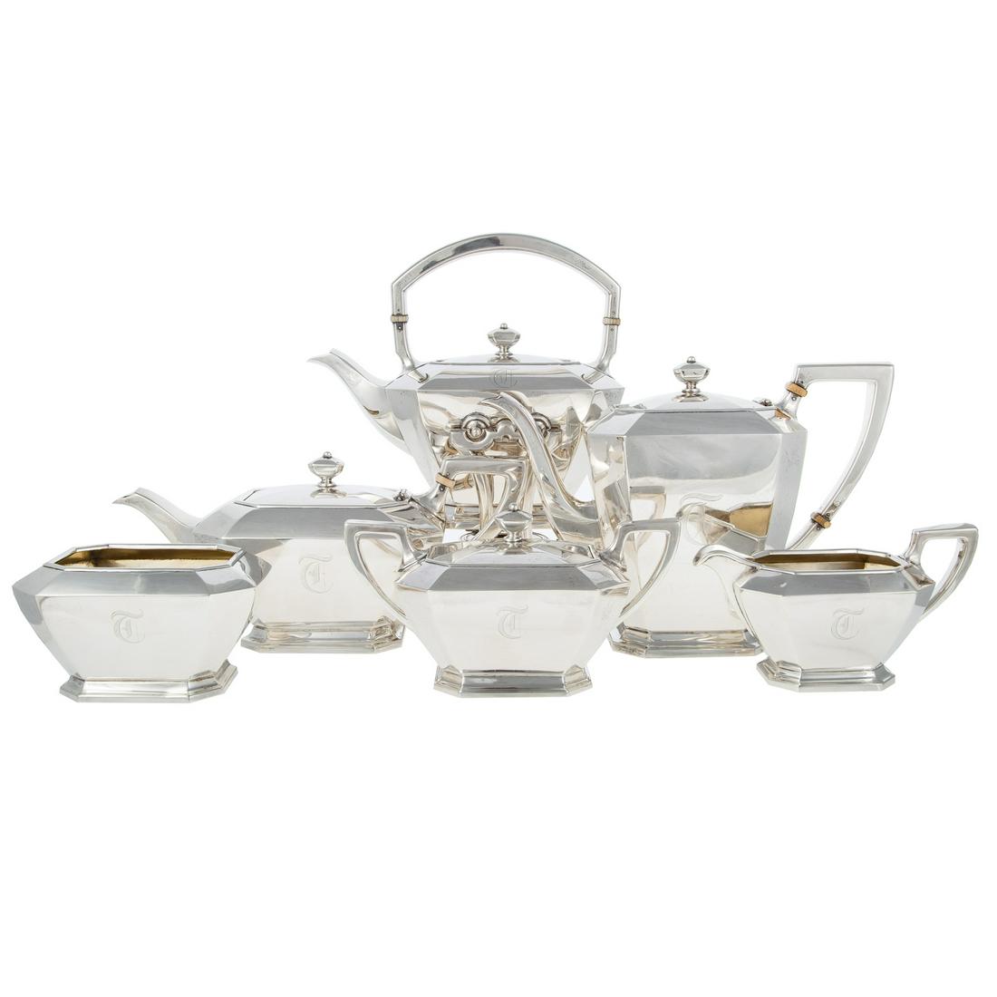 Gorham Sterling "fairfax" Tea And Coffee Service
