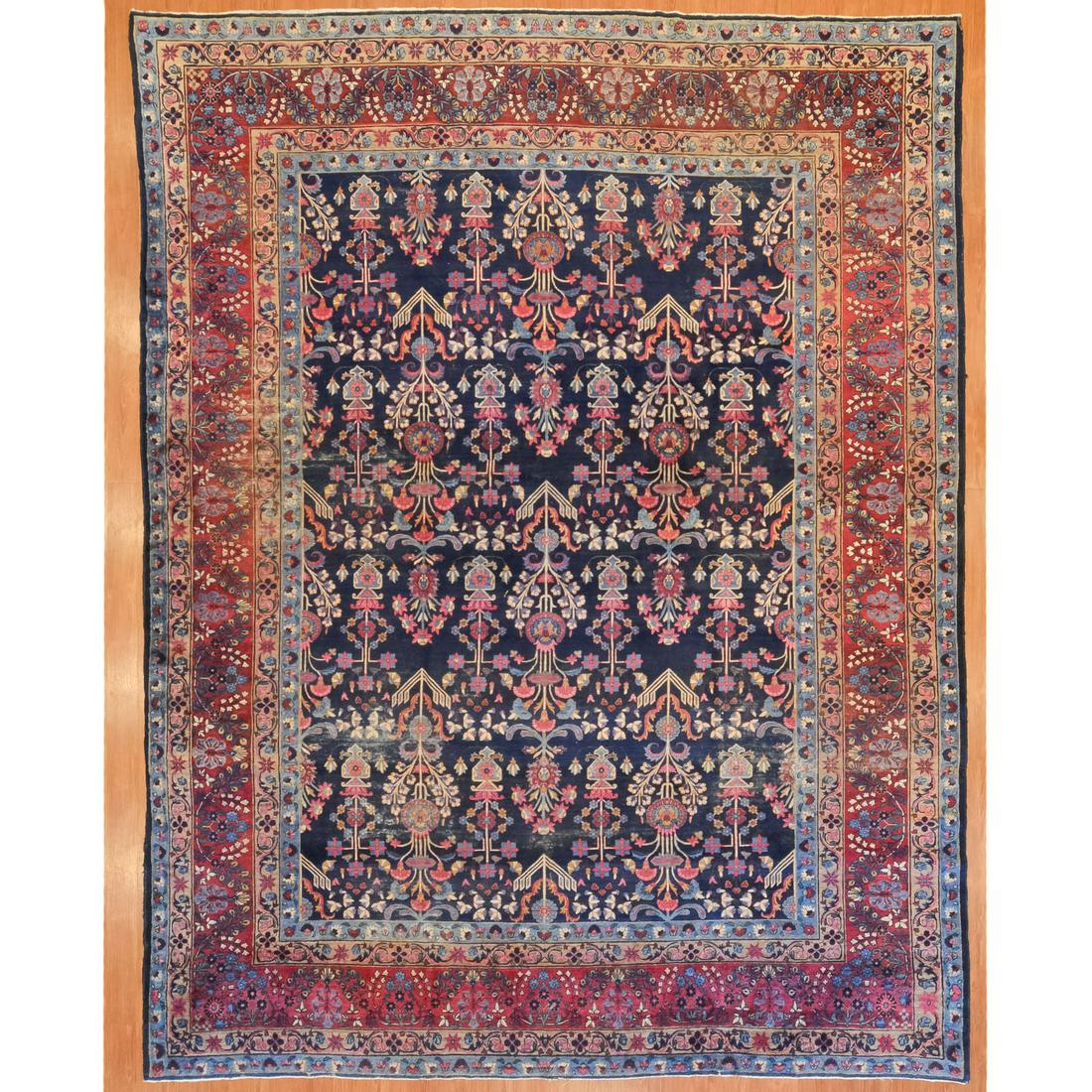 Antique Lavar Kerman Rug, Persia, 9 x 11.8 (1 of 10)