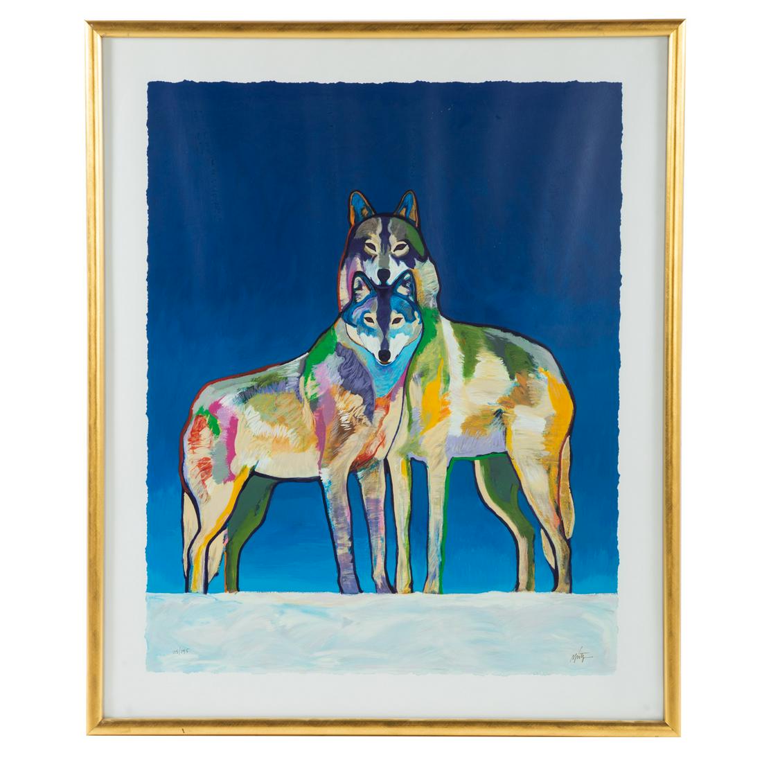 John Nieto. A Pair of Wolves, serigraph (1 of 4)