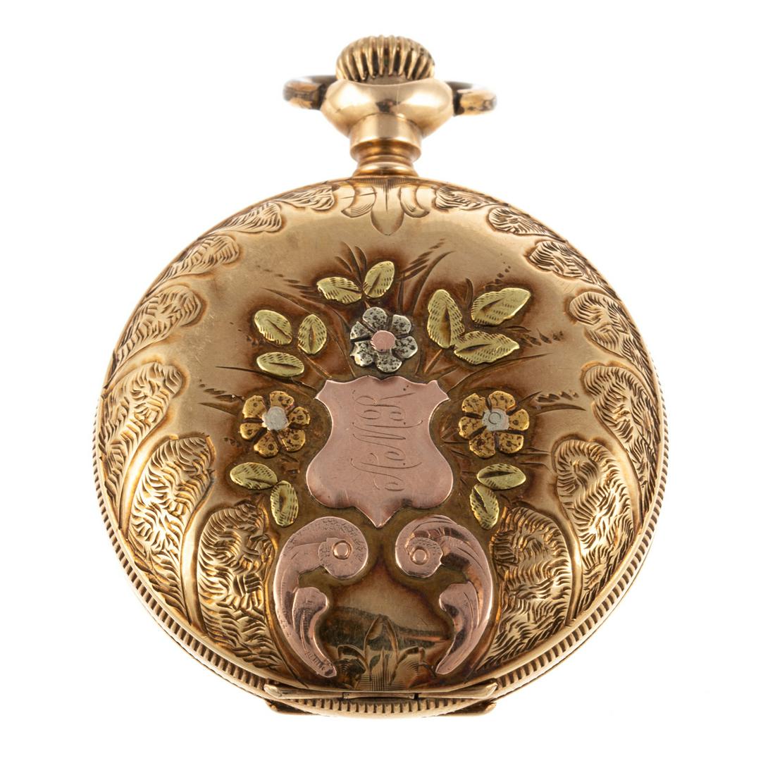 A 14K Elgin Hunter Case Pocket Watch (1 of 5)