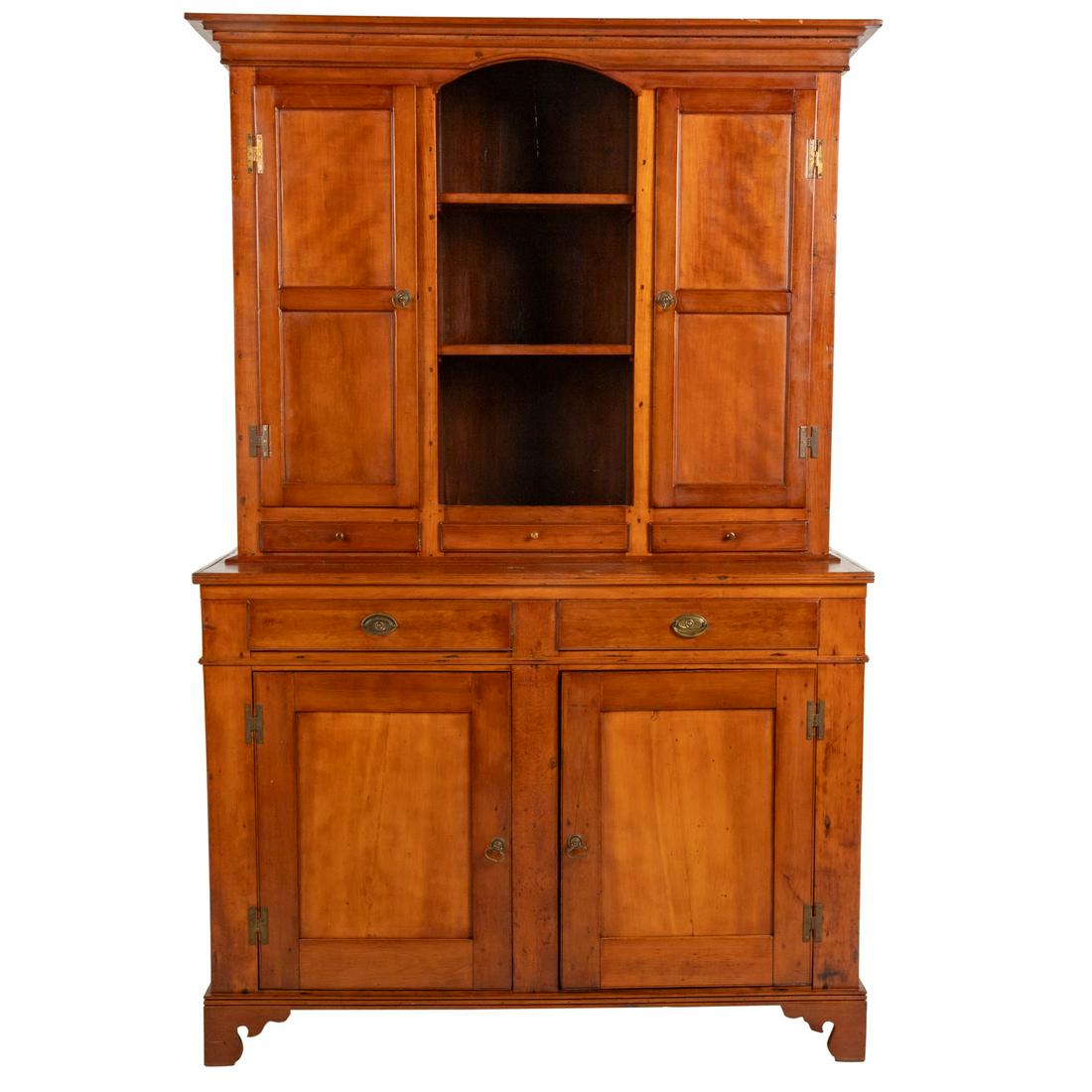 American Walnut Step Back Cupboard (1 of 5)