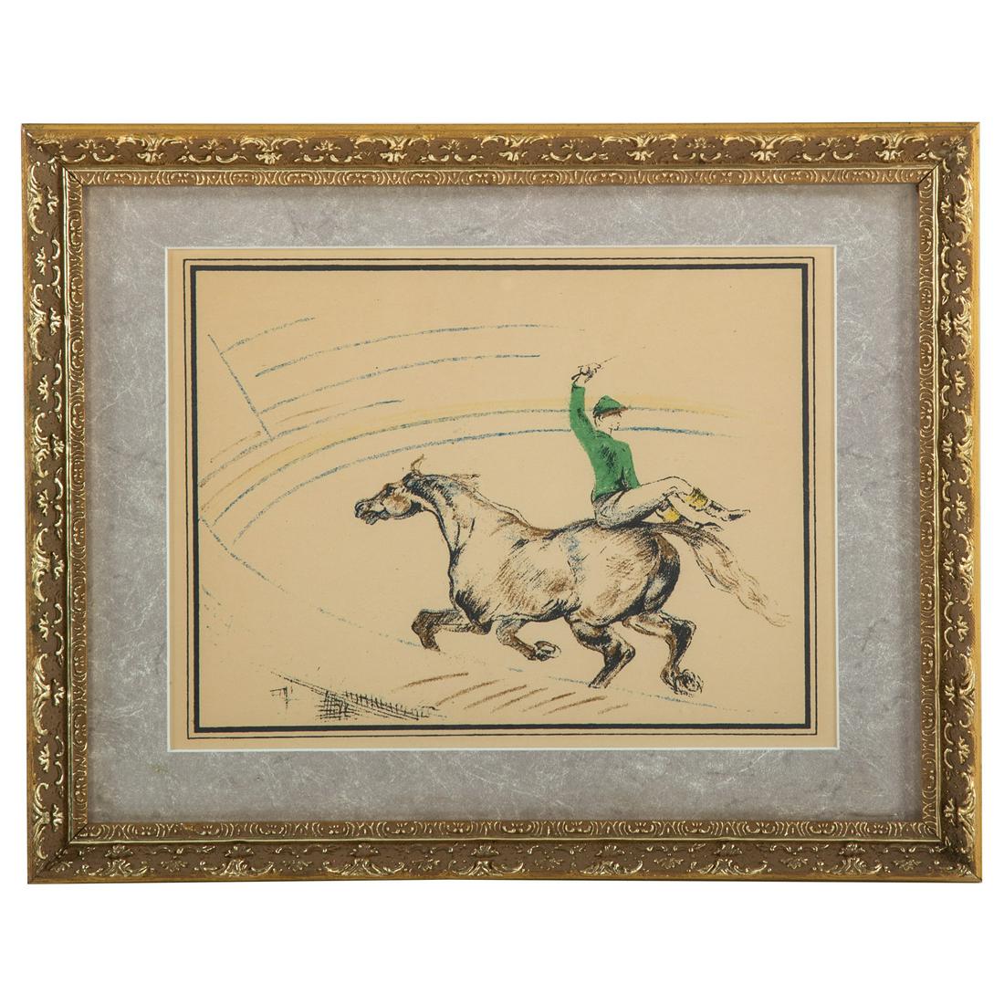 After Henri Toulouse-Lautrec. "At the Circus," lithograph (1 of 3)