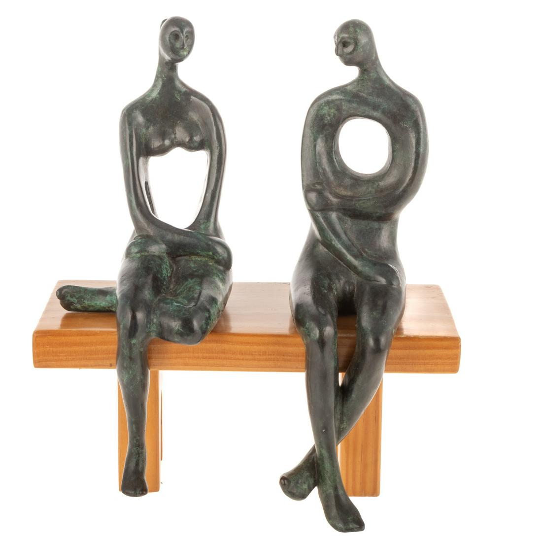 Santiago Penaloza. "Man and Woman," bronze (1 of 7)