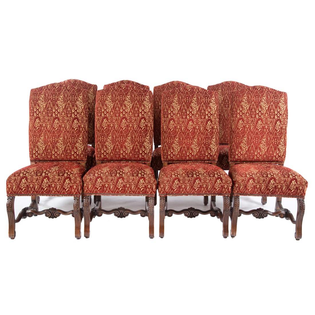 Set of Eight Upholstered Dining Chairs (1 of 4)