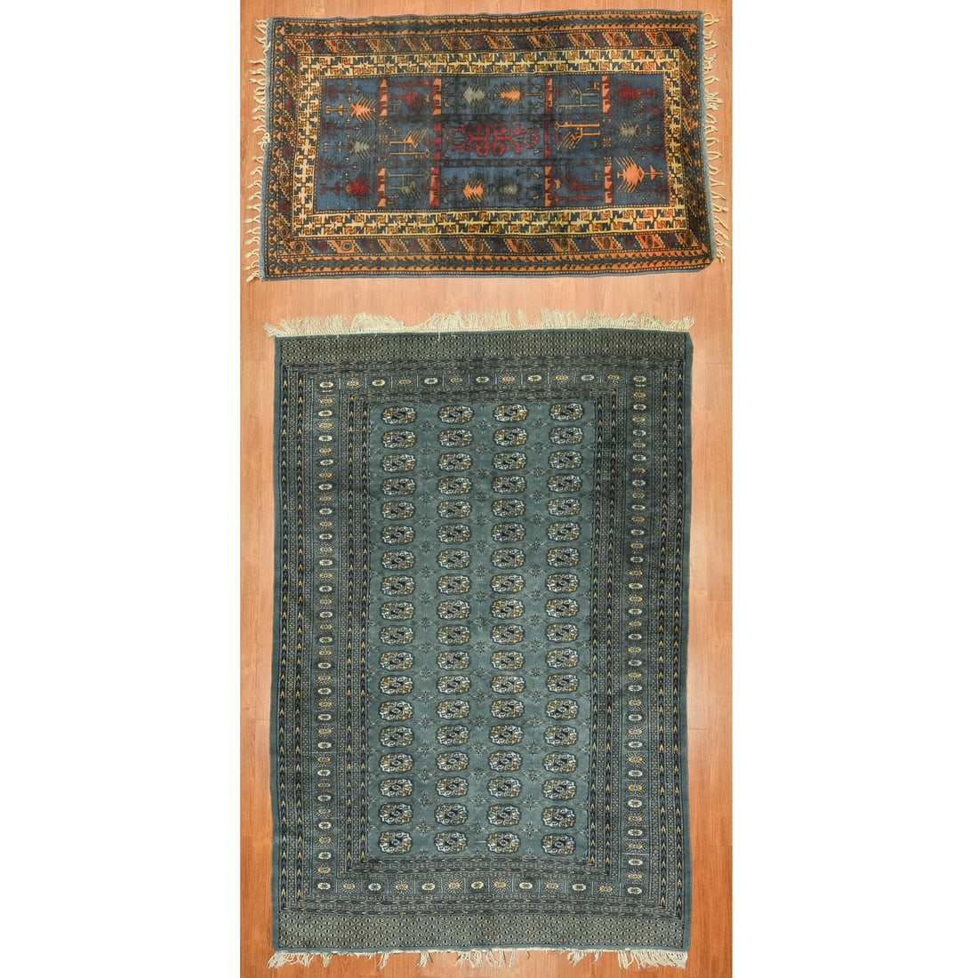 A Pair of Rugs, Bokhara and Turkish (1 of 9)