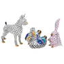 Three Herend Porcelain Fishnet Animals