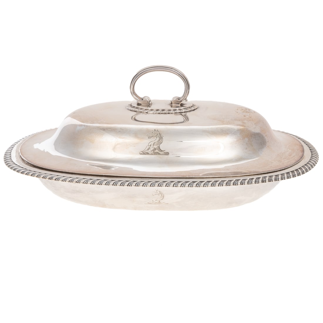 George IV Silver Armorial Covered Dish (1 of 4)