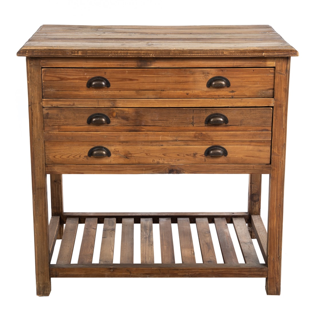 Restoration Hardware Style Rustic Wood Cabinet (1 of 4)