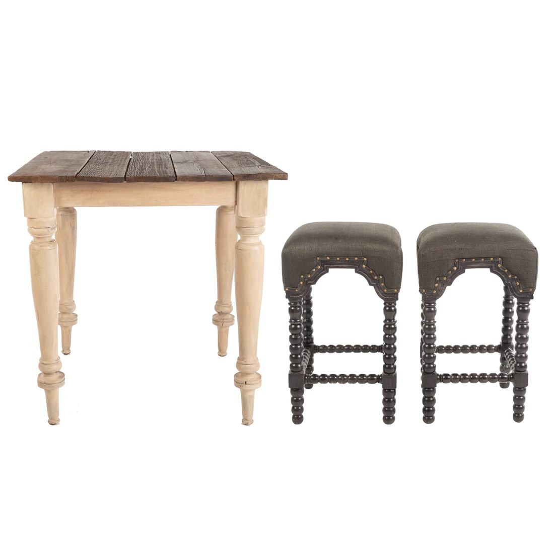 Rustic Wood Three-Piece Bistro Set (1 of 7)
