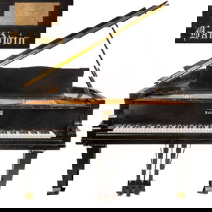 John Lennon's Baldwin Concert Grand Piano: John Lennon's 1929 Baldwin Concert Grand Piano Model D, serial number #59596. Length, 8’11” Satin ebony case on traditional squared tapered legs with brass ferrules, on grand piano dolly,