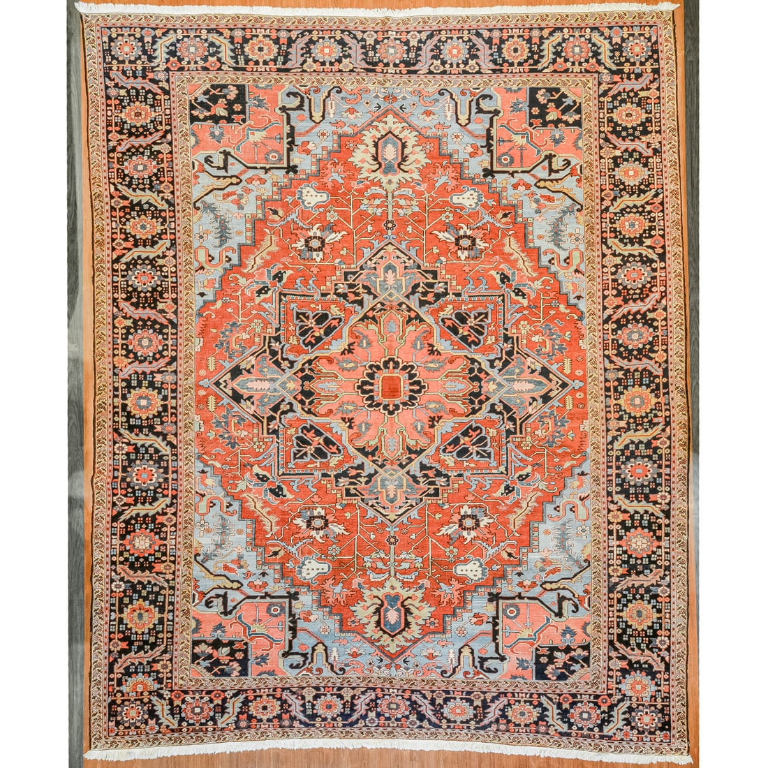 Antique Heriz Carpet, Persia, 11.9 x 14.3 (1 of 4)