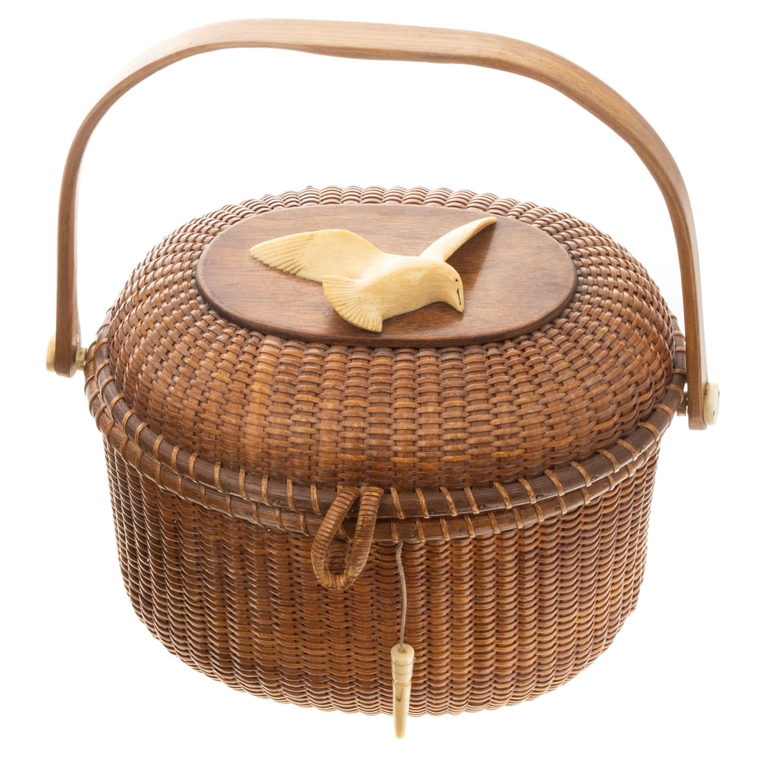Nantucket Lightship Basket Purse Auction