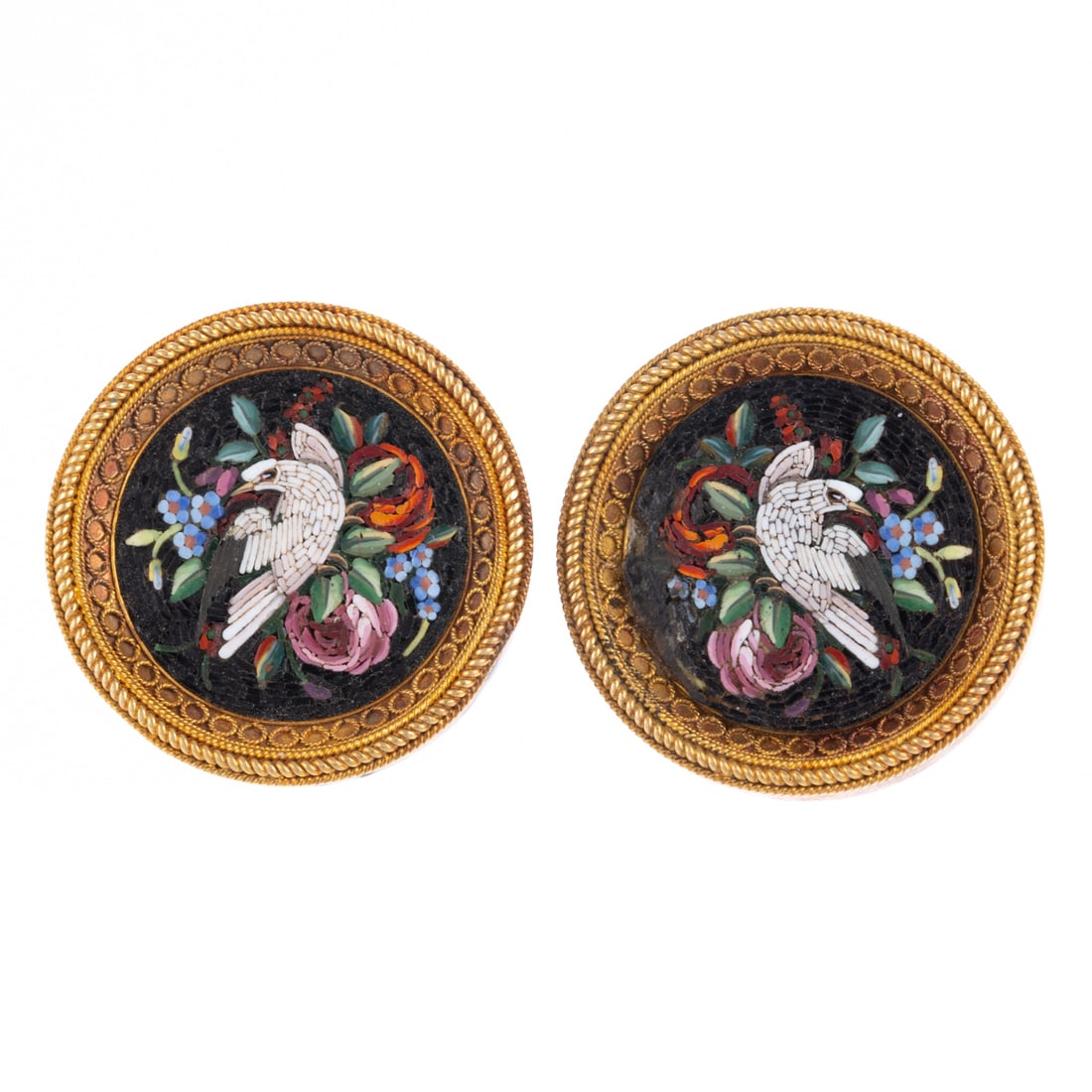 A Pair of Micromosaic Earrings in 14K (1 of 5)