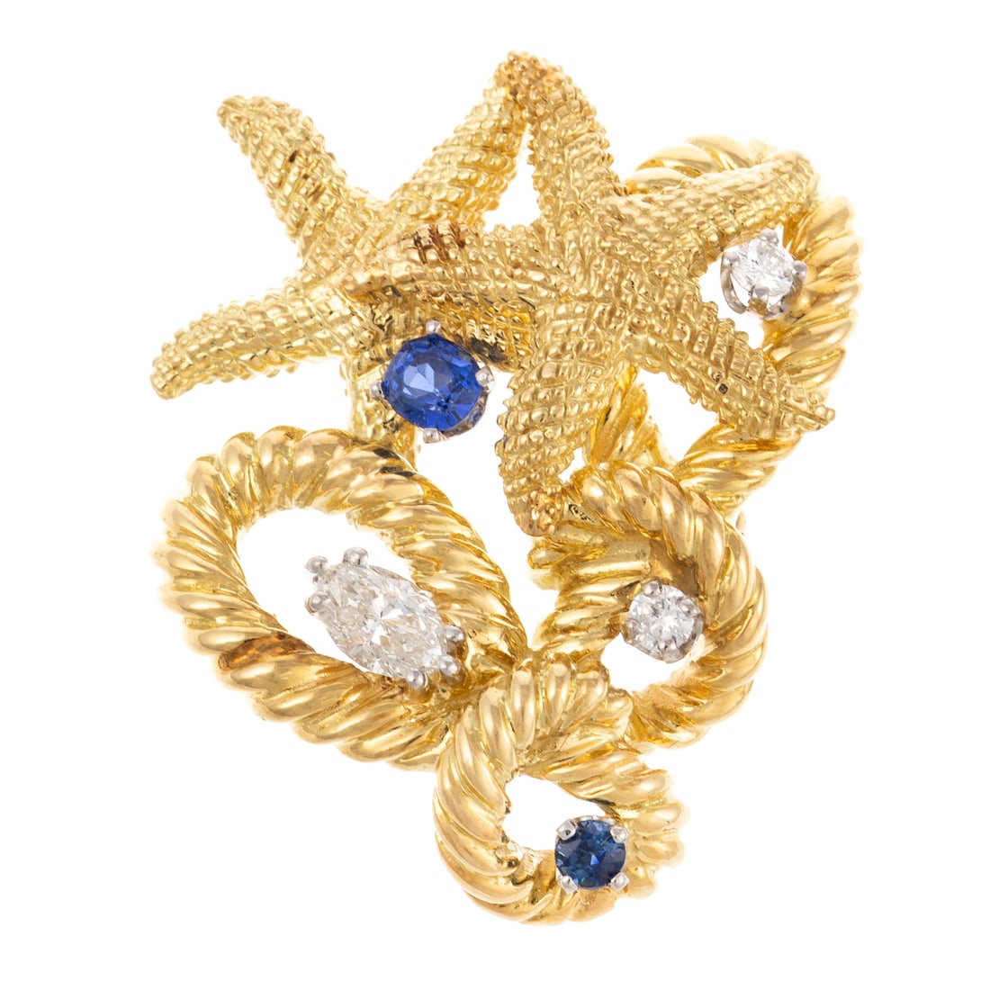 A Peter Lindeman Sea Life Themed Brooch in 18K (1 of 4)