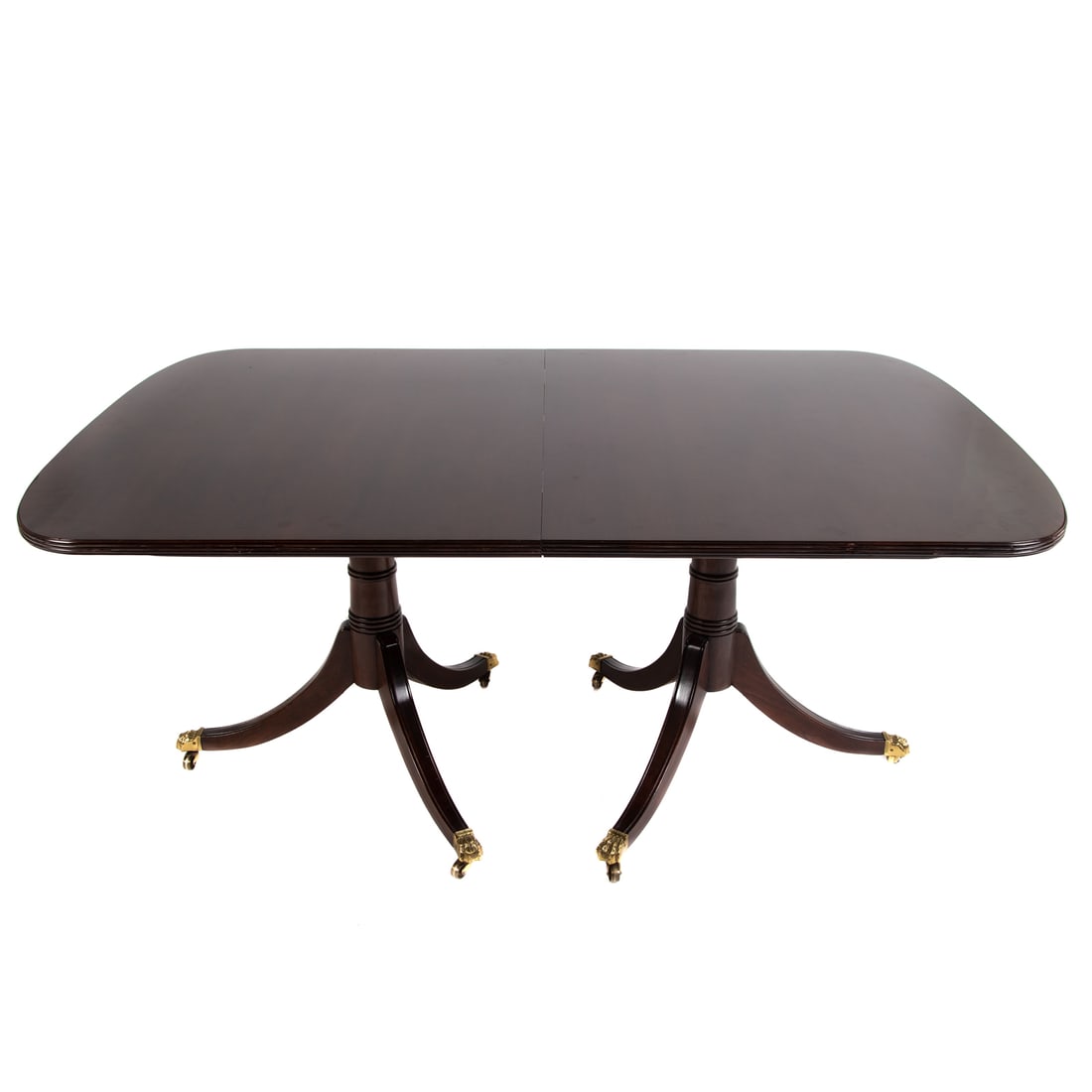 Stickley Mahogany Pedestal Dining Table (1 of 5)