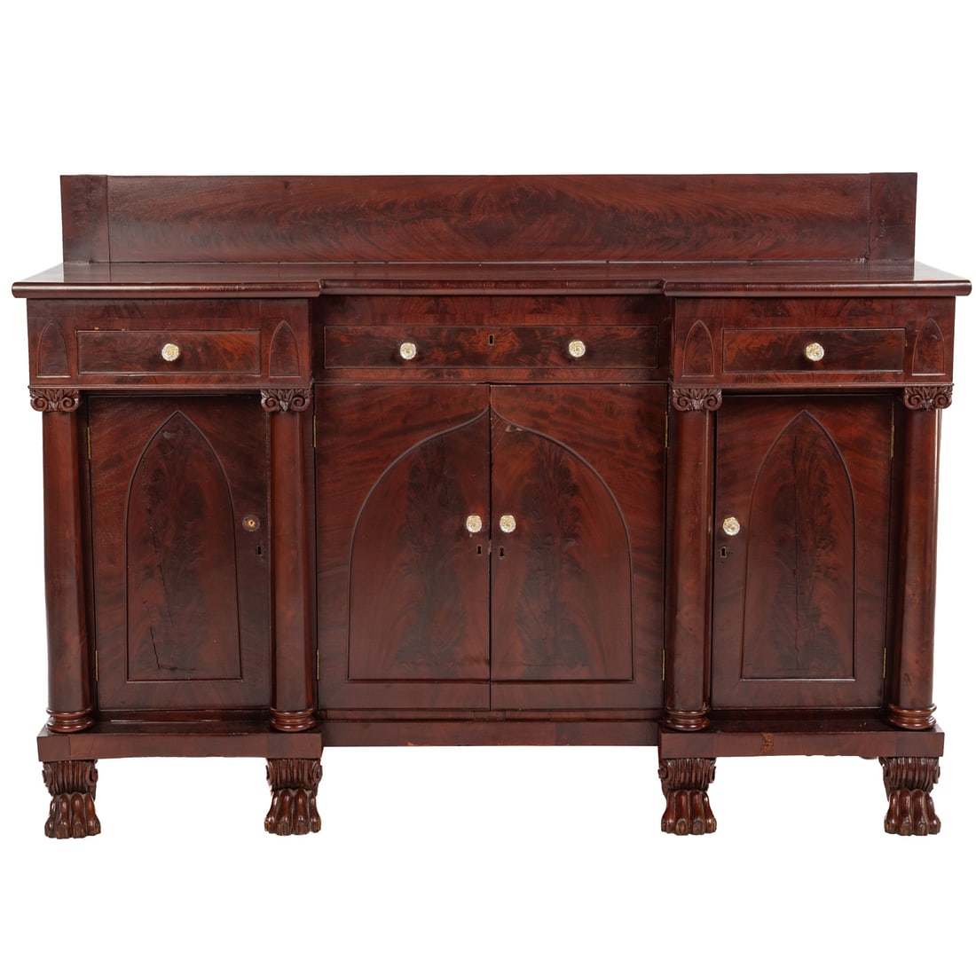 American Classical Mahogany Sideboard (1 of 8)