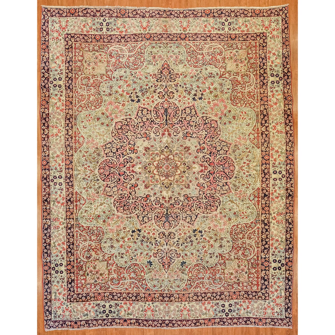 Antique Lavar Kerman Rug, Persia, 8.9 x 11 (1 of 5)